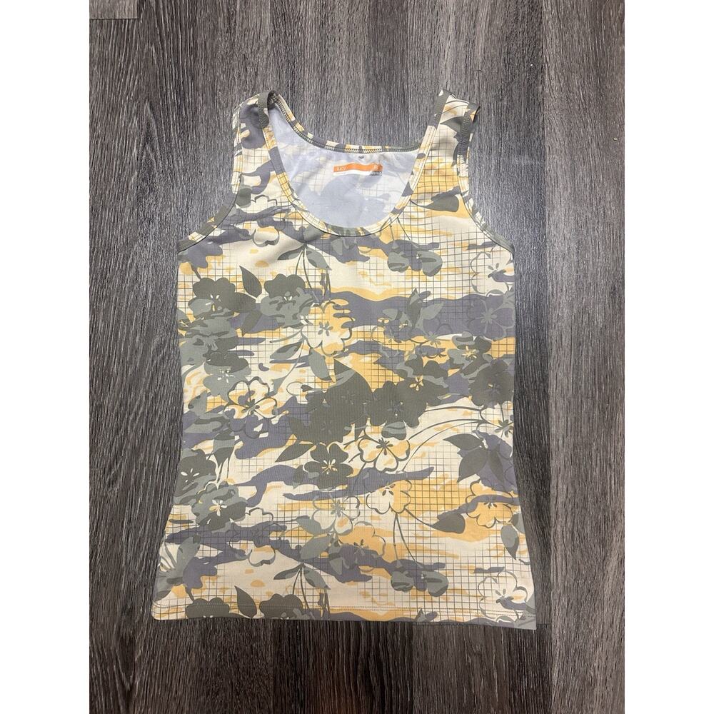 Floral Athletic Lucy yellow & gray tank top size xs